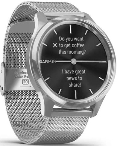 Гибридные умные часы Garmin Vivomove Luxe (серебристый) Гибридные умные часы Garmin Vivomove Luxe (серебристый)