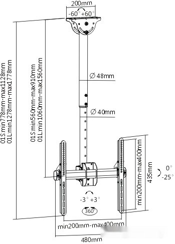 Кронштейн Arm Media LCD-1700 Кронштейн Arm Media LCD-1700