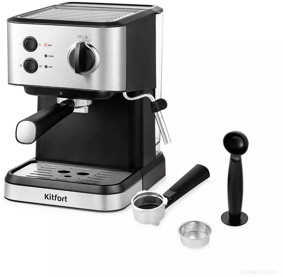 Рожковая кофеварка Kitfort KT-7138 Рожковая кофеварка Kitfort KT-7138