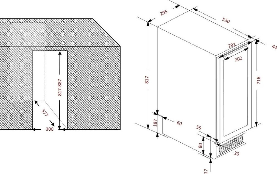 Винный шкаф Avintage AVU27D82